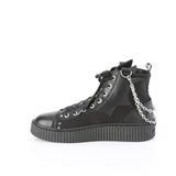 SNEEKER-230 - Blk Canvas-Vegan Leather