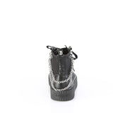 SNEEKER-230 - Blk Canvas-Vegan Leather