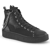 SNEEKER-230 - Blk Canvas-Vegan Leather