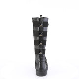 SNEEKER-405 - Blk Vegan Leather-Canvas