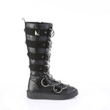 SNEEKER-405 - Blk Vegan Leather-Canvas