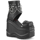 WAVE-22 - Blk Vegan Leather - CLEARANCE