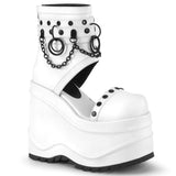 WAVE-22 - Wht Vegan Leather - CLEARANCE