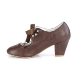 WIGGLE-32 - Dark Brown Faux Leather size 10 SHOP WORN - CLEARANCE