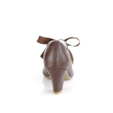 WIGGLE-32 - Dark Brown Faux Leather size 10 SHOP WORN - CLEARANCE