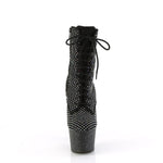 ADORE-1020RM - Blk Faux Suede-RS Mesh/Blk Matte