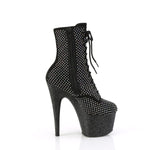 ADORE-1020RM - Blk Faux Suede-RS Mesh/Blk Matte