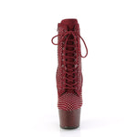 ADORE-1020RM - Burgundy Faux Suede-RS Mesh/Burgundy Mat