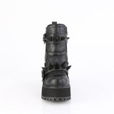 ASSAULT-72 - Blk Vegan Leather