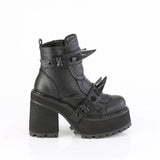 ASSAULT-72 - Blk Vegan Leather