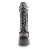 CAMEL-250 - Blk-Burgundy Rub-Off Vegan Leather