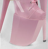 Patent Shoe Covers - 8" Baby Pink SIZE 9