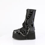 DAMNED-120 - Blk Vegan Leather-Pat