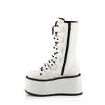 DAMNED-225 - Wht Vegan Leather