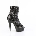 DELIGHT-1008SQ - Blk Sequins/Blk Matte