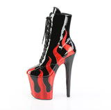 FLAMINGO-1020FLM Blk Pat-Red Metallic