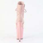 FLAMINGO-1020RM - Salmon Pink Faux Suede-RS Mesh/B. Pink Matte