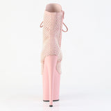 FLAMINGO-1020RM - Salmon Pink Faux Suede-RS Mesh/B. Pink Matte