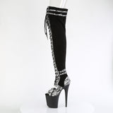 FLAMINGO-3027SP - Blk Faux Suede-Snake Print Faux Le./Blk Matte