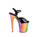 FLAMINGO-809RC - Blk Pat/Rainbow Chrome