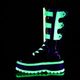 SLACKER-156 - Blk Pat-UV Neon Green