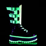 SLACKER-156 - Blk Pat-UV Neon Green
