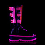 SLACKER-156 - Blk Patent-UV Neon Pink