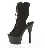 ADORE-1016 - Blk Faux Suede/Blk Matte