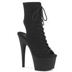 ADORE-1016 - Blk Faux Suede/Blk Matte