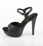 COCKTAIL-509 - Blk Faux Leather/Blk Matte