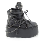 DAMNED-60 - Blk Vegan Leather