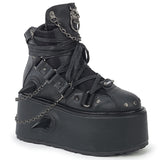 DAMNED-60 - Blk Vegan Leather
