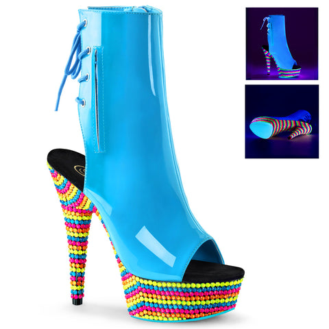 DELIGHT-1018RBS - Neon Blue Pat/Neon Multi