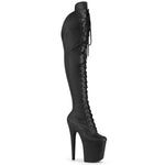 FLAMINGO-3014 - Blk Str. Faux Leather/Blk Matte