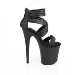 FLAMINGO-820 - Blk Faux Leather-Fabric/Blk Matte