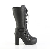 GOTHIKA-152 - Blk Vegan Leather