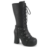 GOTHIKA-152 - Blk Vegan Leather
