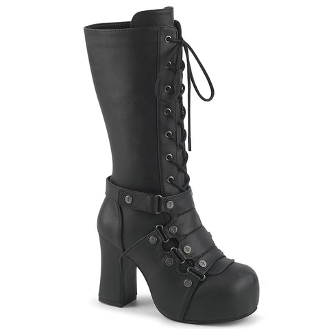 GOTHIKA-152 - Blk Vegan Leather
