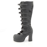 GOTHIKA-160 - Blk Vegan Leather