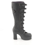 GOTHIKA-160 - Blk Vegan Leather