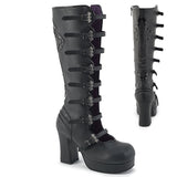 GOTHIKA-160 - Blk Vegan Leather