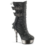 MUERTO-159 - Blk Vegan Leather/Pewter Chrome