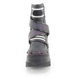 SHAKER-58 - Green Multi Reflective-Blk Vegan Leather