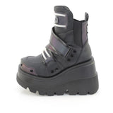 SHAKER-58 - Green Multi Reflective-Blk Vegan Leather