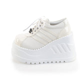 STOMP-08-1 - Off White Pat-Vegan Leather