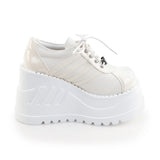 STOMP-08-1 - Off White Pat-Vegan Leather