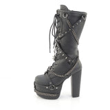 TORMENT-156 - Blk Vegan Leather