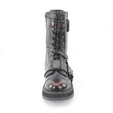 VALOR-220 - Blk-Burgundy Rub-Off Vegan Leather