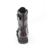 VALOR-220 - Blk-Burgundy Rub-Off Vegan Leather