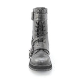 VALOR-220 - Blk-Silver Rub-Off Vegan Leather